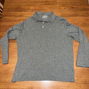 Vineyard Vines Polo Shirt Mens XL Long Sleeve Lightweight Golf Casual
